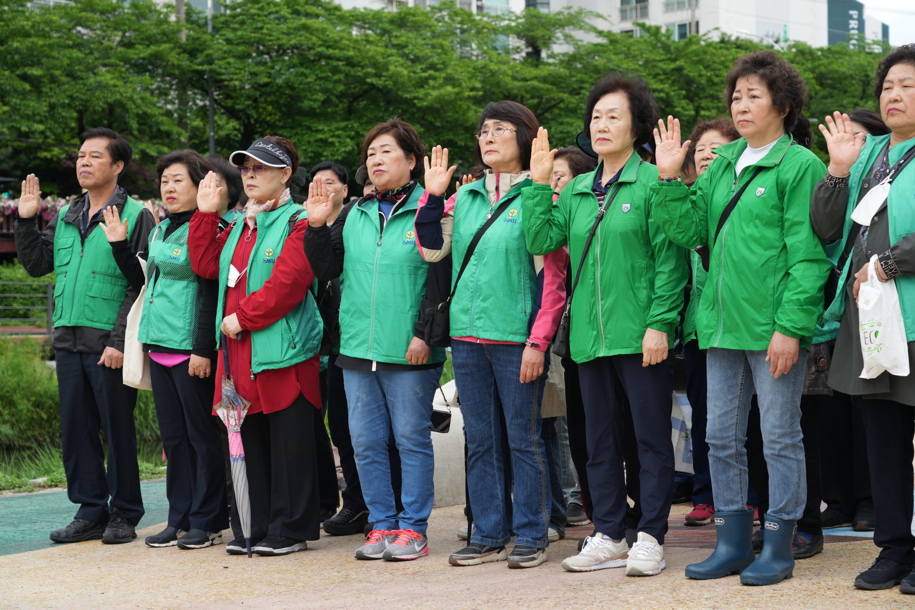 새마을회 하천정화 및 방역발대식