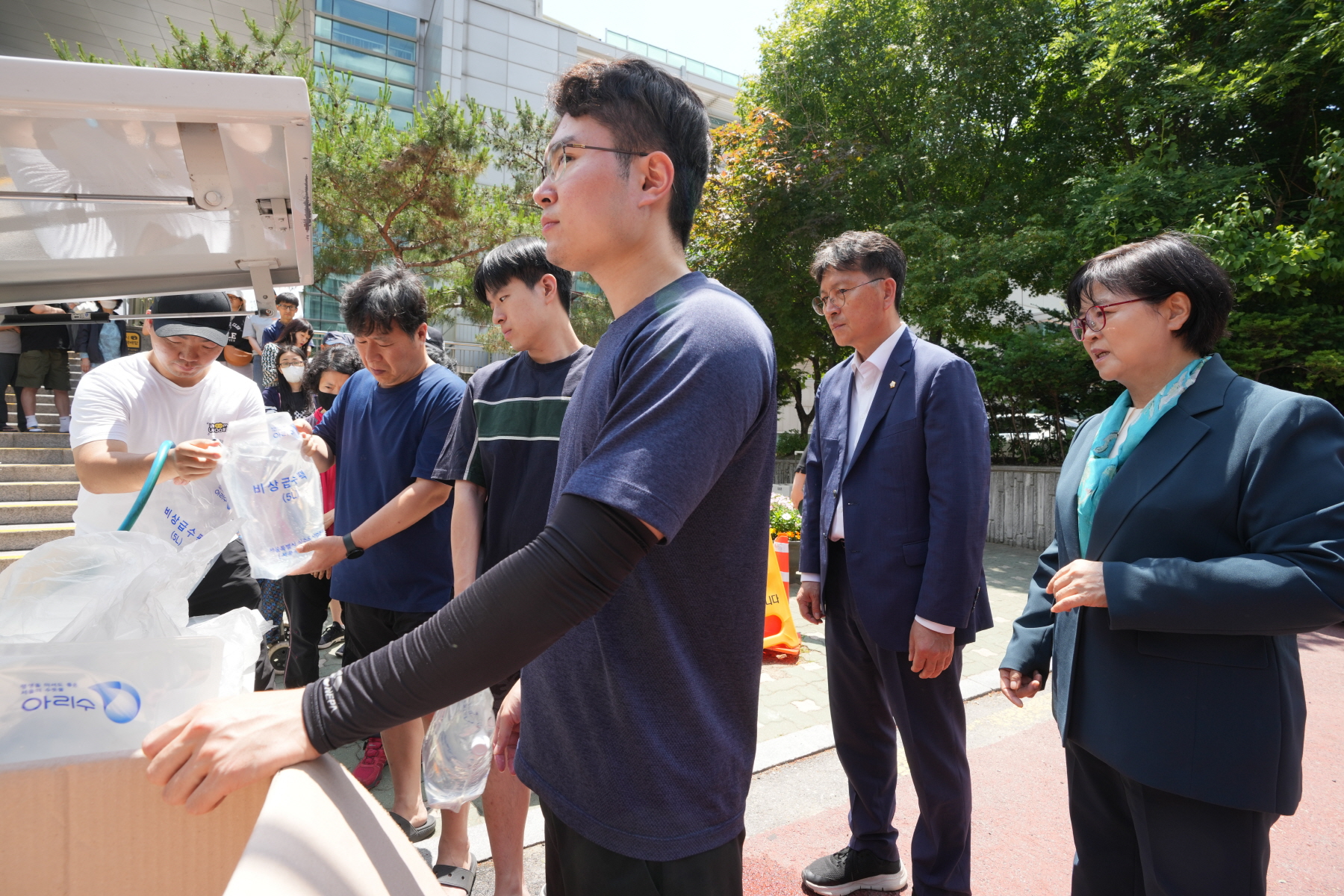 국립재활원 앞 사거리 수도관 파손 현장 시찰